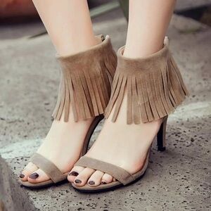 Shein Fringe Heels